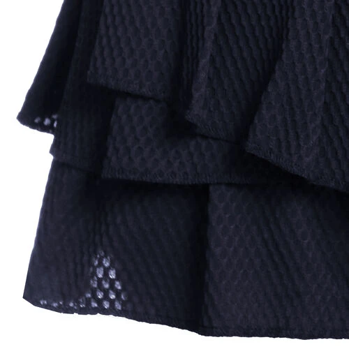 Wavy Pleat Tier Skirt Women 4 Wavy Pleat Tier Skirt Women - Image 4