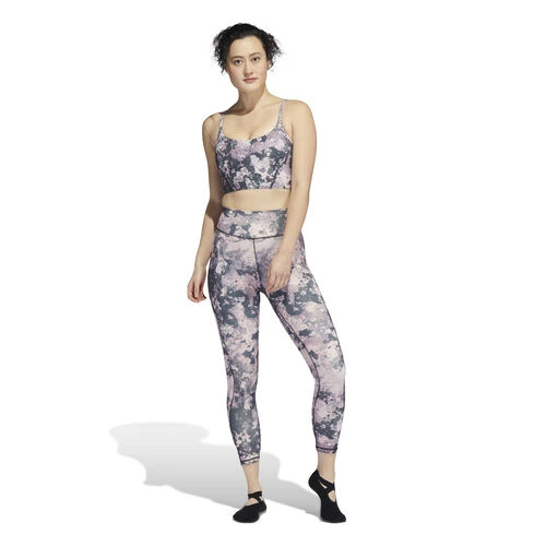 ADIDAS Yoga Light-Support Long Line All Over Print Sports Bras Women 5 ADIDAS Yoga Light-Support Long Line All Over Print Sports Bras Women - Image 5