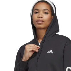 ADIDAS Linear French Terry Full Zip Hoodie Women -Tennis Gear Shop 18376000 16
