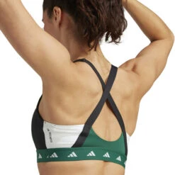 ADIDAS PWI Medium-Sport Tech-Fit Color Block Sports Bras Women -Tennis Gear Shop 18520000 16